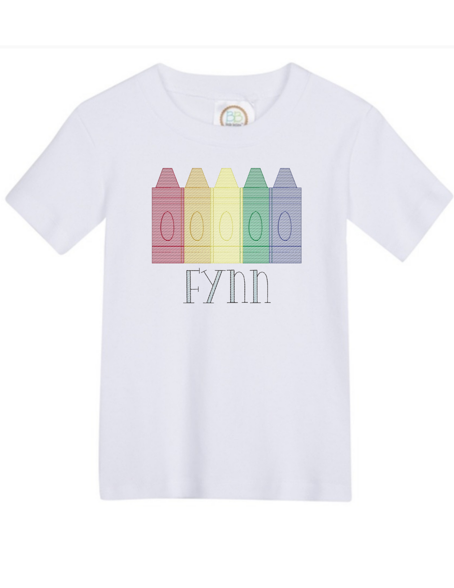 Crayon Embroidery Shirt - MUDBUGSBTQ