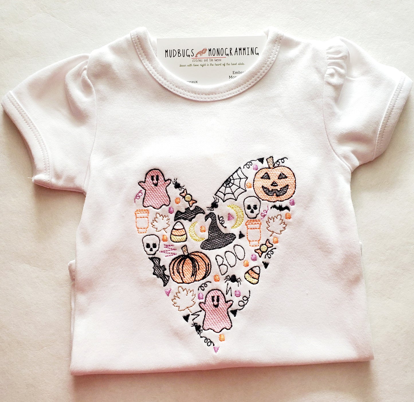 Girls Halloween Heart Shirt - MUDBUGSBTQ