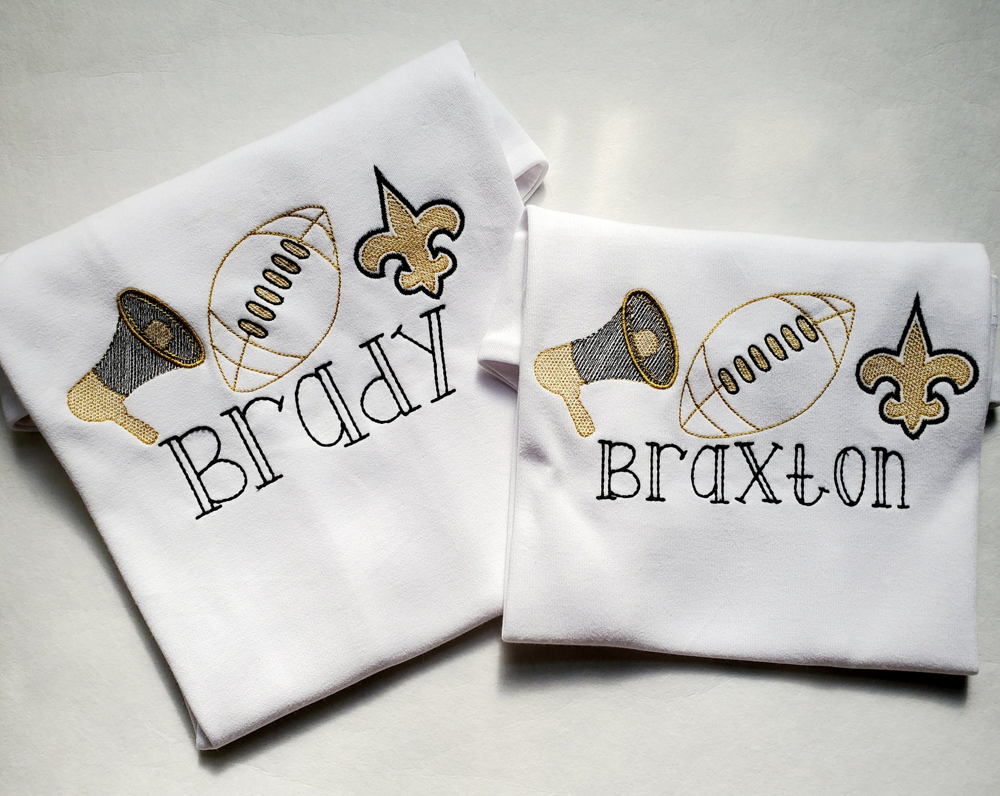 Saints Football Embroidery - MUDBUGSBTQ