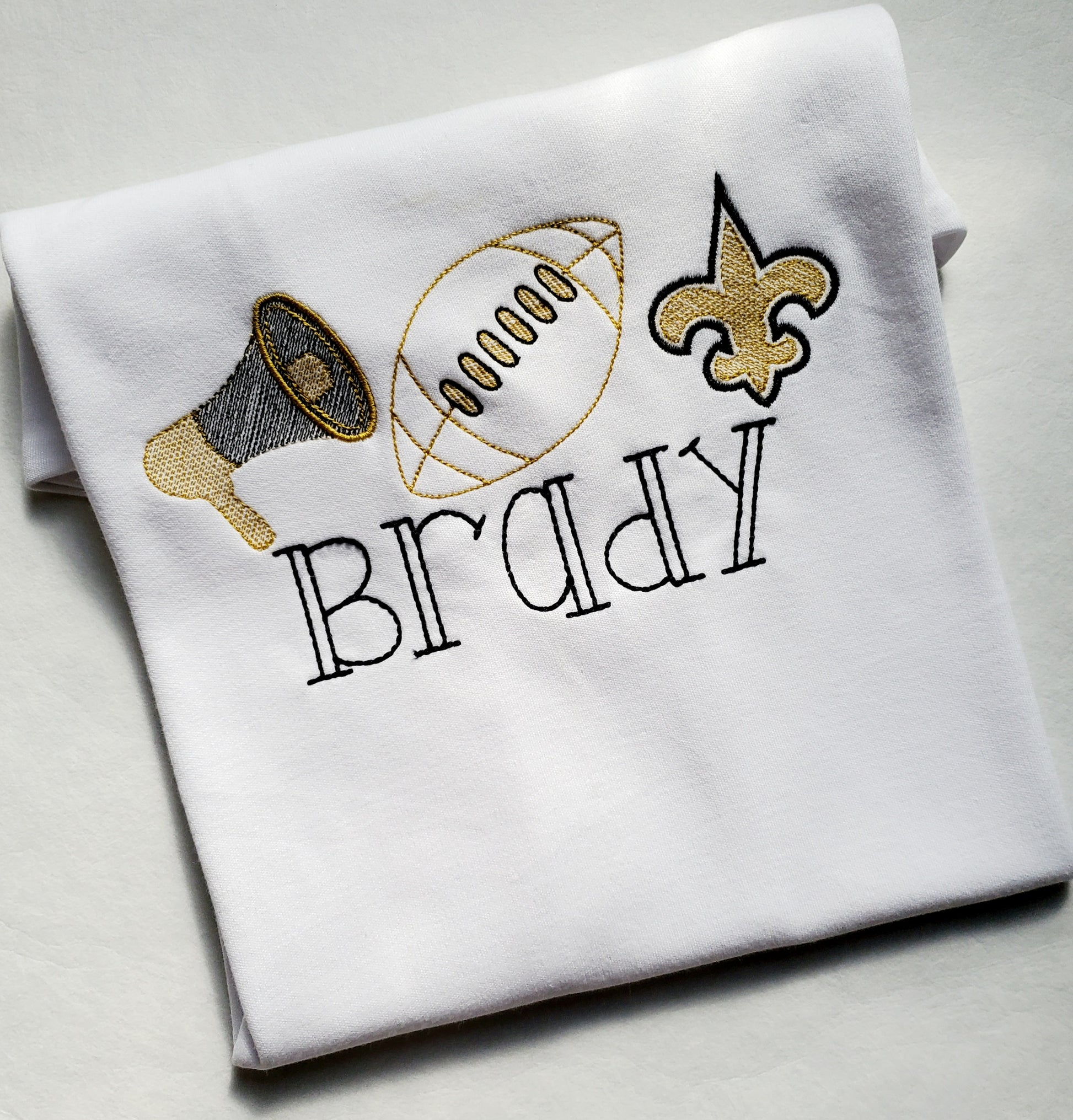 Saints Football Embroidery - MUDBUGSBTQ