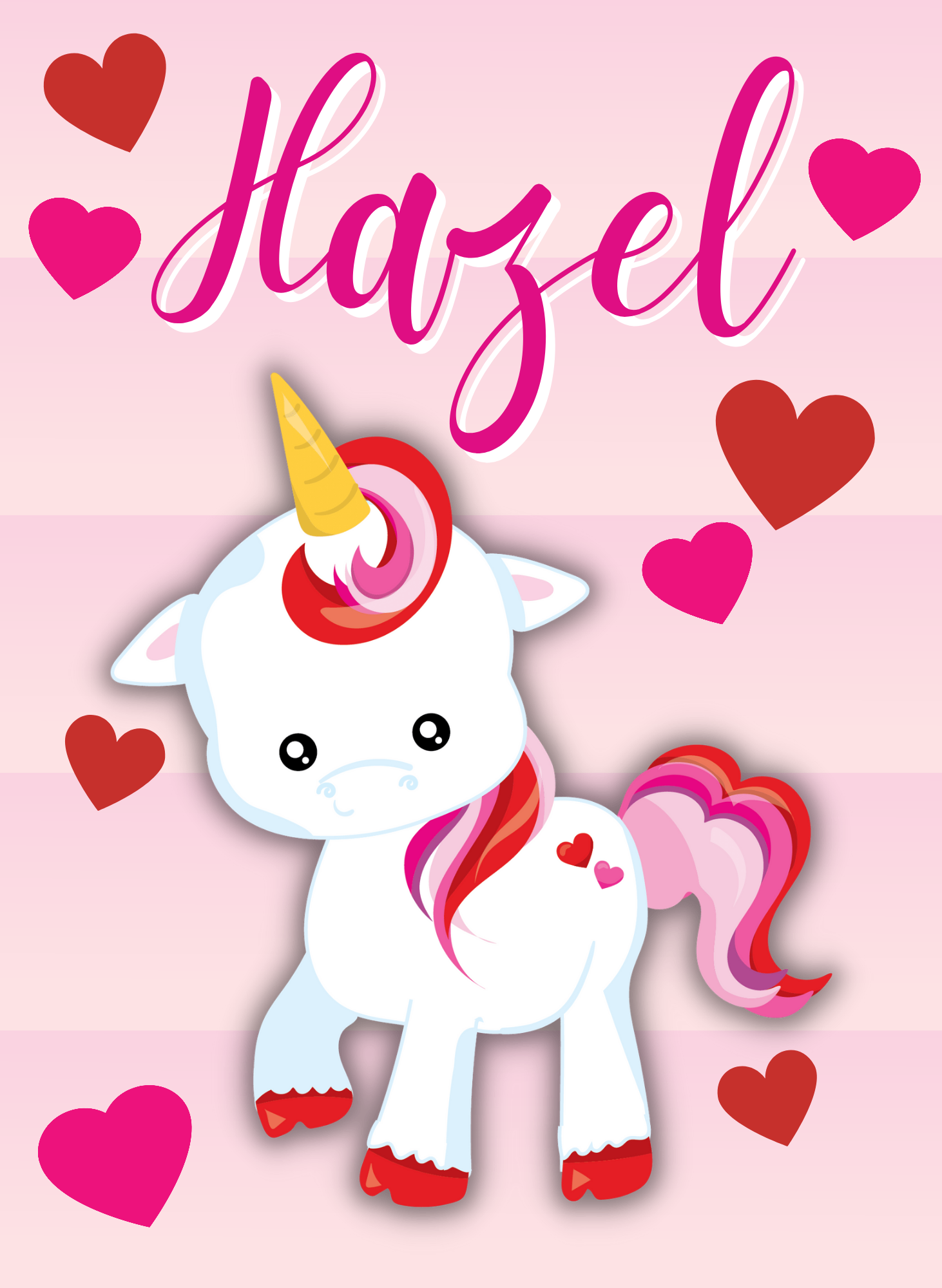 Girls Unicorn Valentine Puzzle - MUDBUGSBTQ