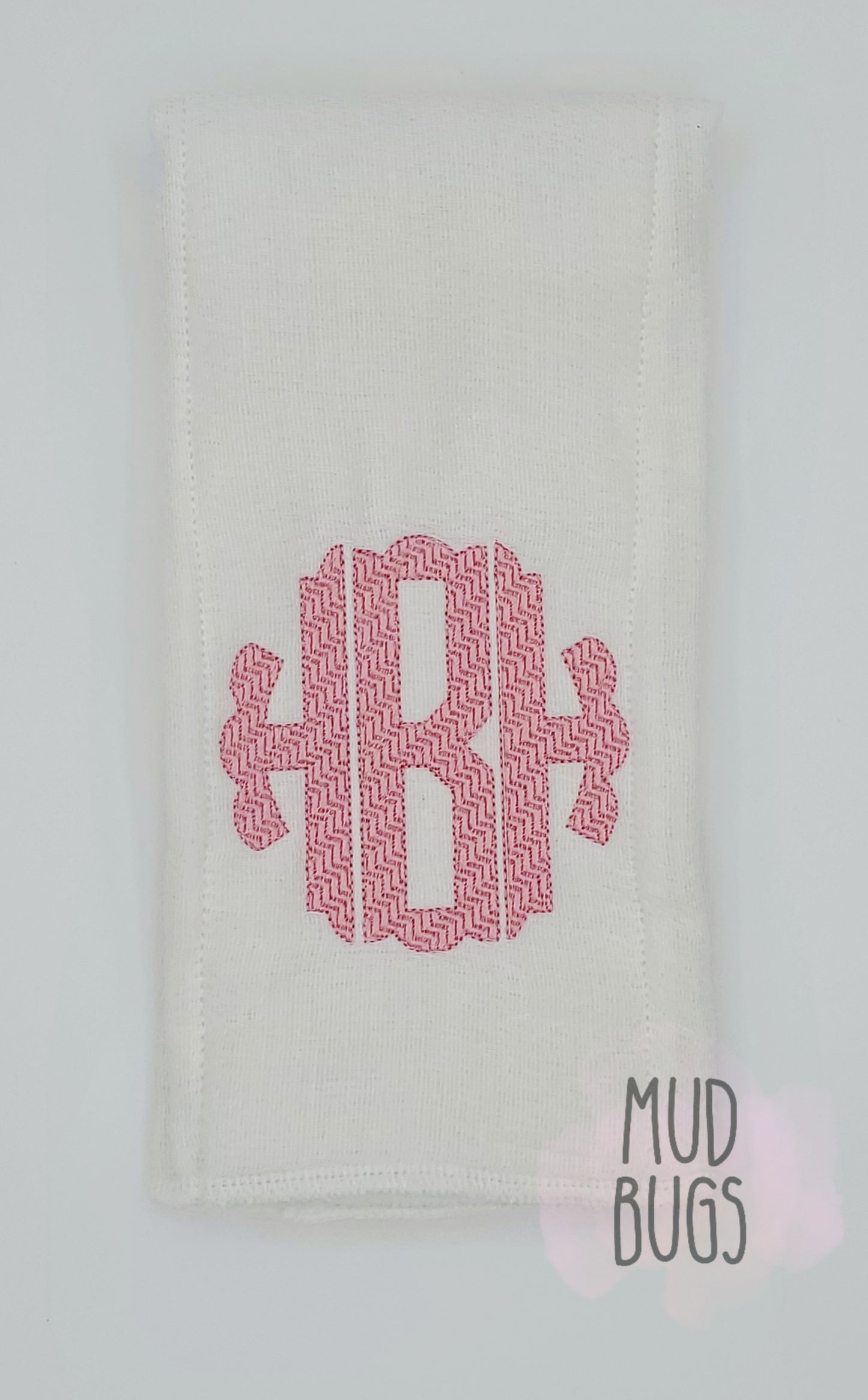 Monogram Burp Cloth - MUDBUGSBTQ