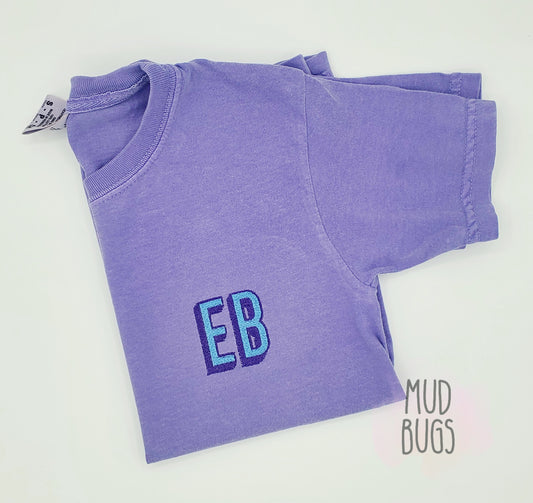 Youth Block Monogram Shirt - MUDBUGSBTQ