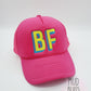 Neon Monogram Trucker Hat - MUDBUGSBTQ