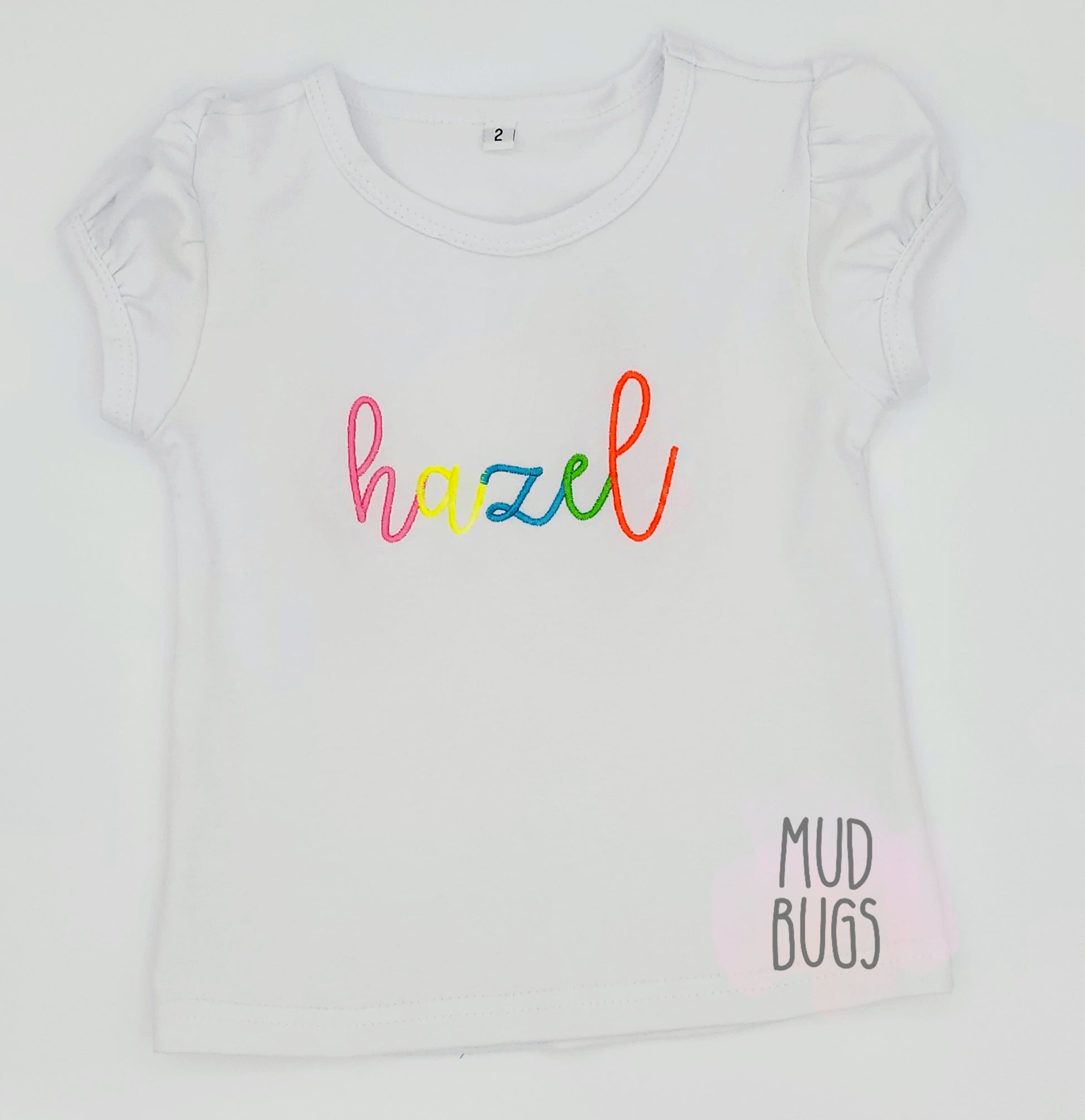 Neon Name Embroidery Shirt - MUDBUGSBTQ