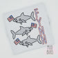 Sharks Embroidery Shirt - MUDBUGSBTQ