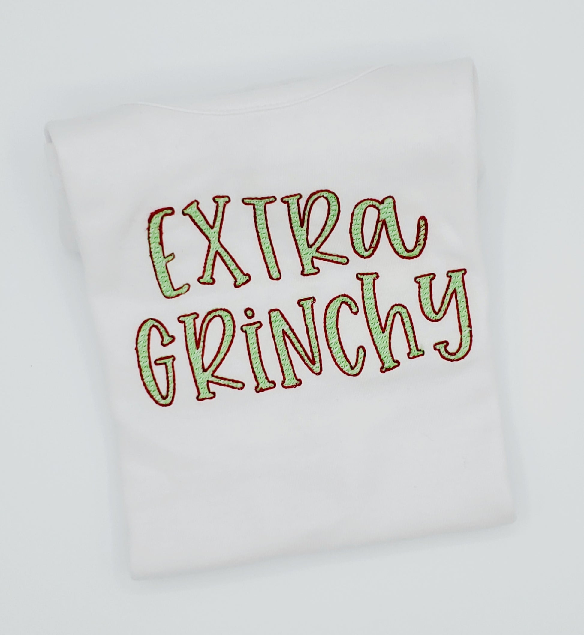 Extra Grinchy Embroidery Shirt - MUDBUGSBTQ