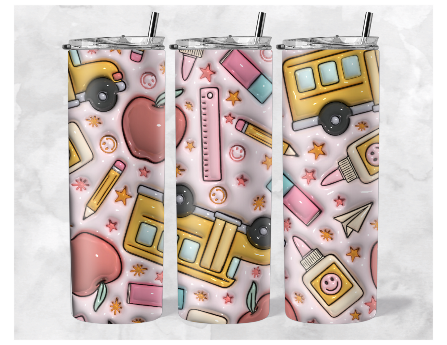 Pink Teacher Tumblers - MUDBUGSBTQ