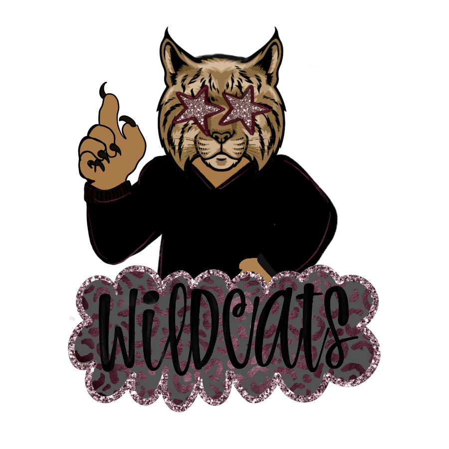 Cute Wildcat Button - MUDBUGSBTQ