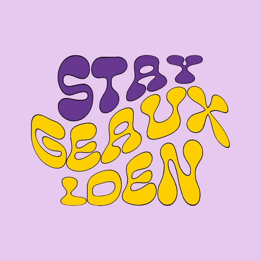 Stay Geauxlden Button - MUDBUGSBTQ