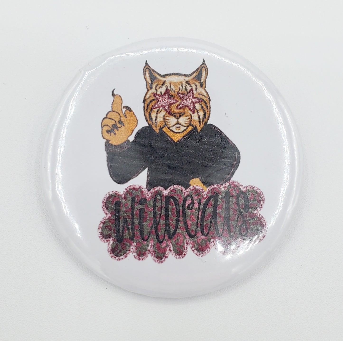 Cute Wildcat Button - MUDBUGSBTQ