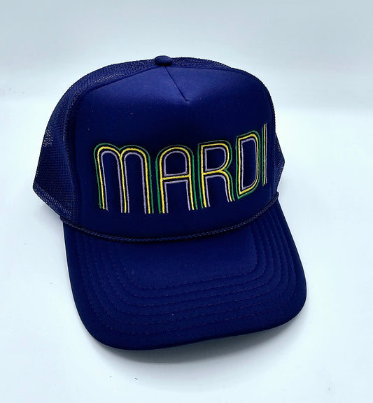 Retro Mardi Trucker Hat - MUDBUGSBTQ