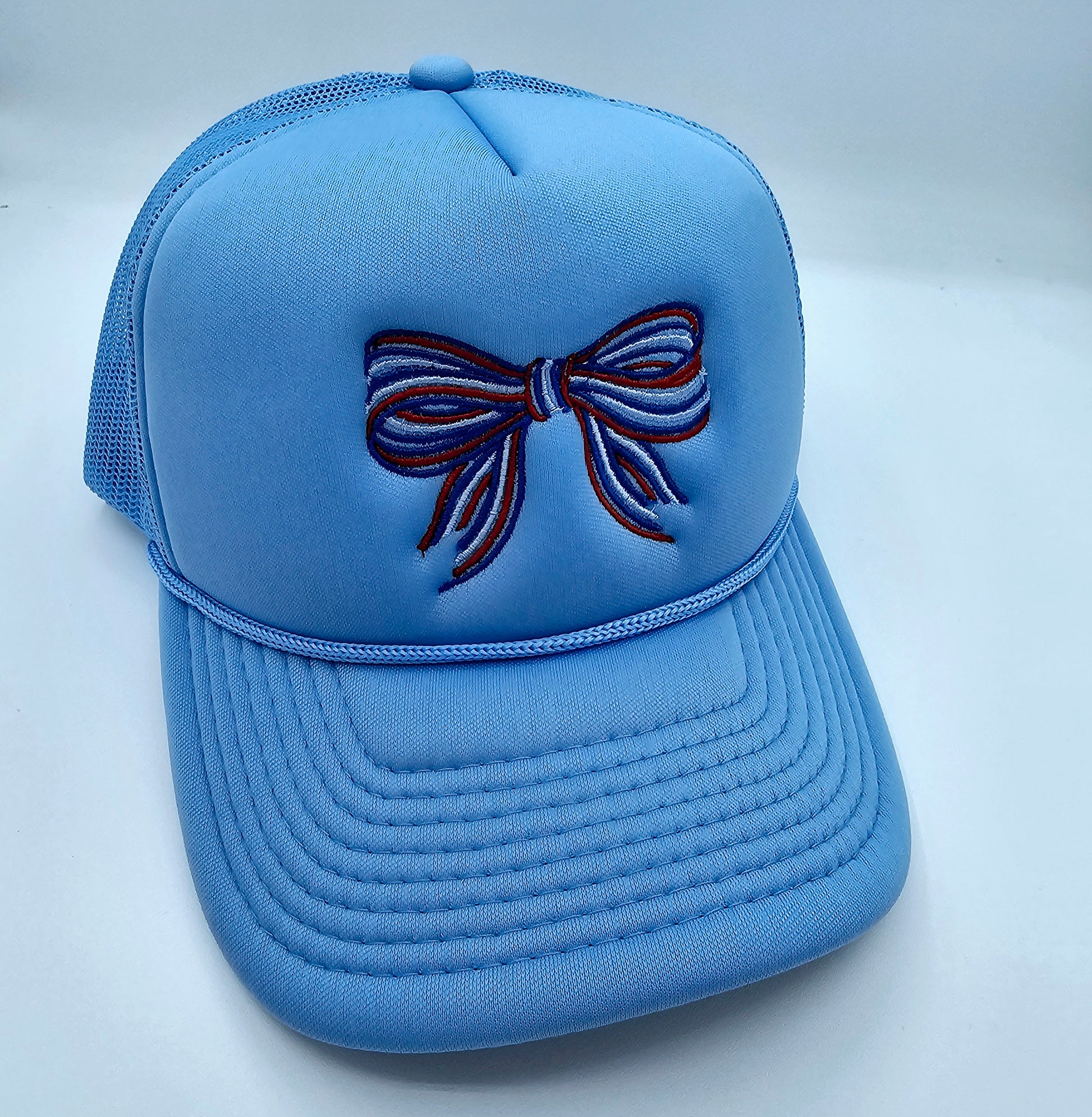 Patriotic Bow Trucker Hat - MUDBUGSBTQ