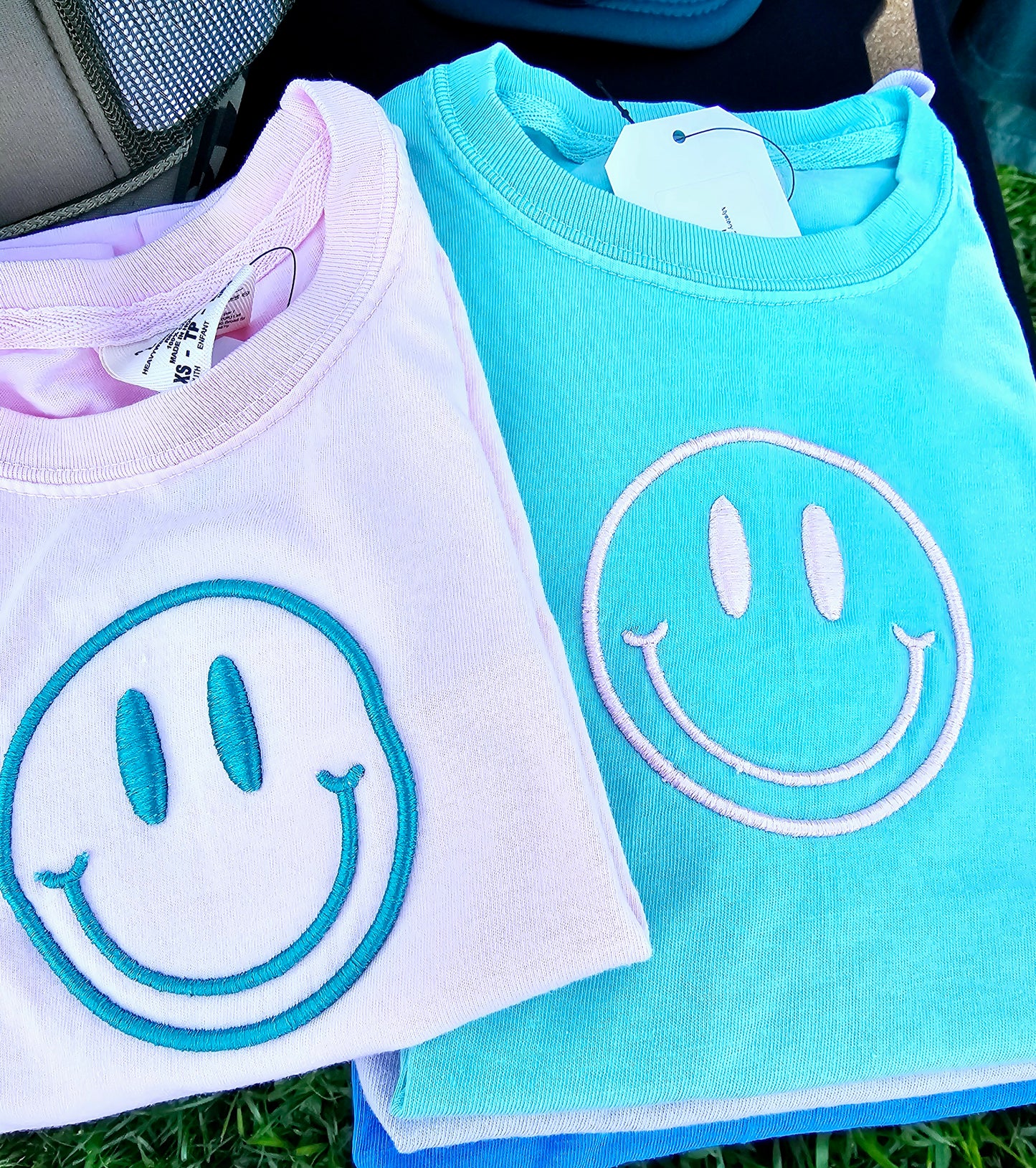 Mystery 3D Puff Smiley Tee - MUDBUGSBTQ