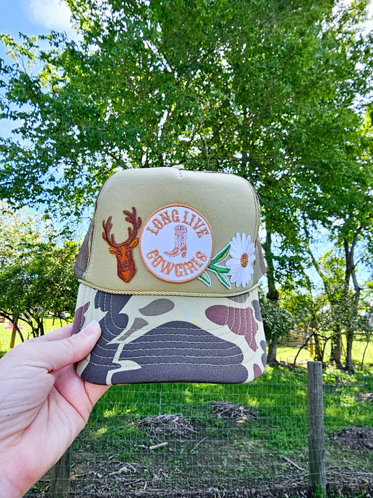 Long Live Cowgirls (high profile) Trucker Hat - MUDBUGSBTQ