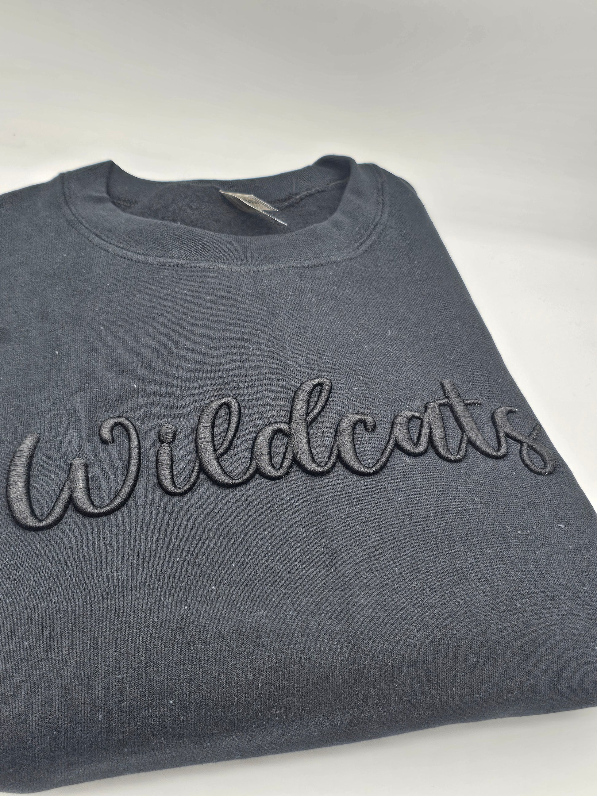 Monochrome 3D Puff Wildcats Sweatshirt - MUDBUGSBTQ