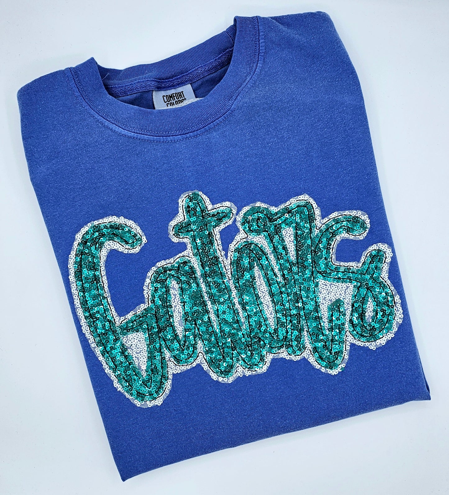 Custom Sequin Mascot Applique Tee