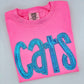 Cats Iridescent Applique Tee