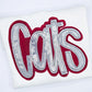 Cats Double Applique Sweatshirt - MUDBUGSBTQ