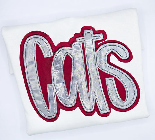 Cats Double Applique Sweatshirt