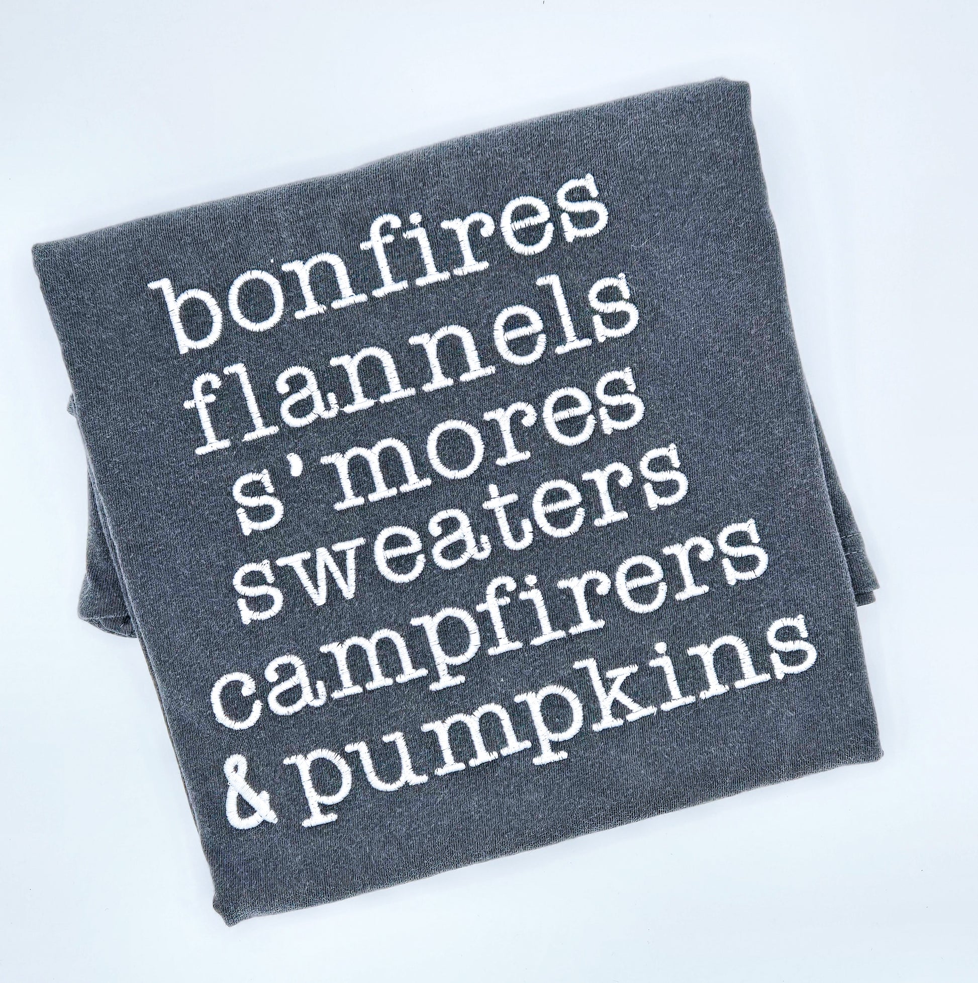 Fall Nights Embroidered Tee - MUDBUGSBTQ