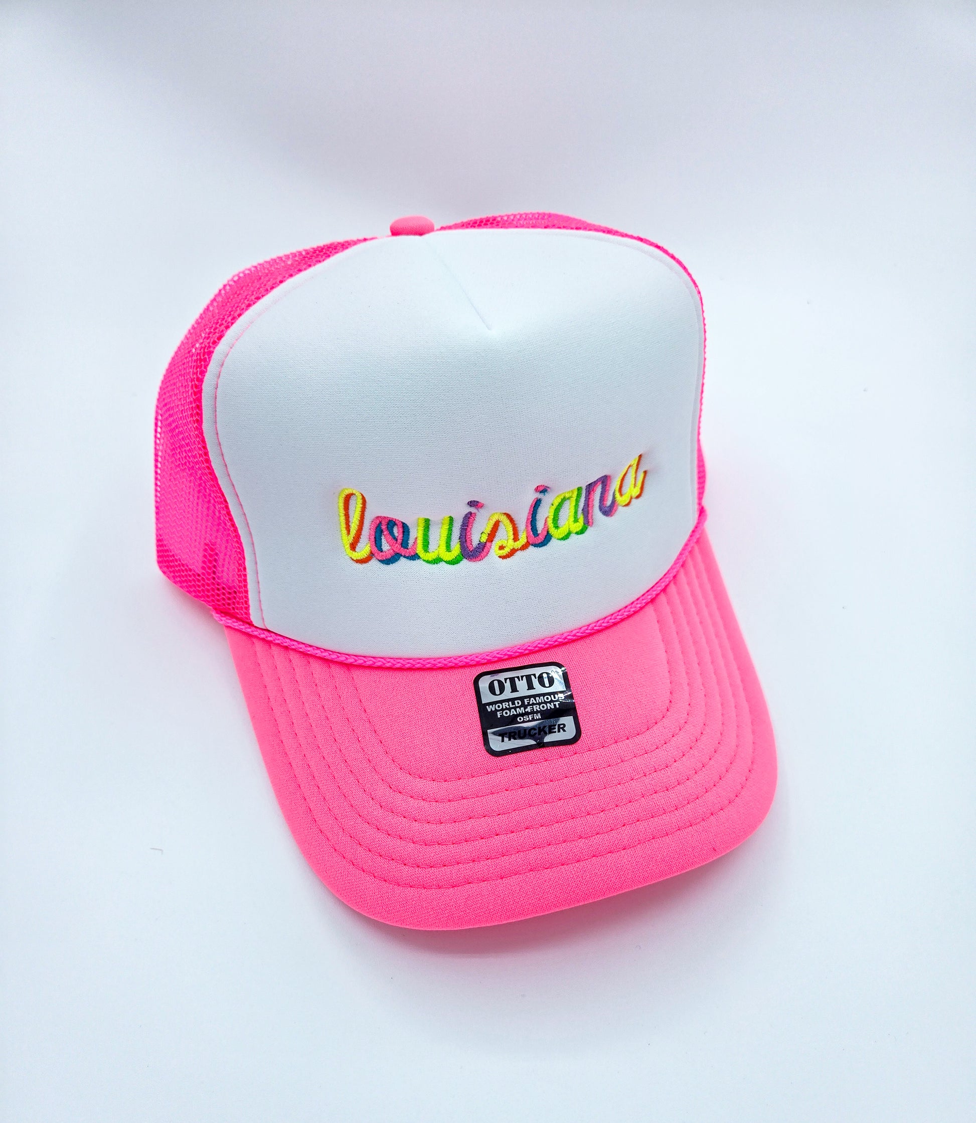 Custom State Neon Trucker Hat - MUDBUGSBTQ