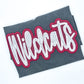 Wildcats (maroon & silver) Double Applique Tee - MUDBUGSBTQ