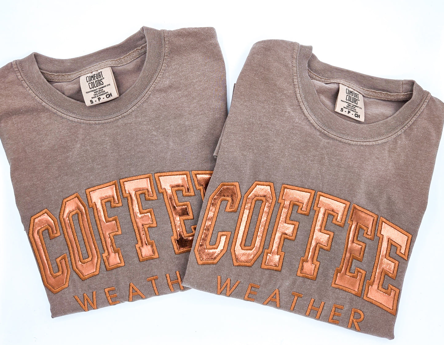 Coffee Weather Embroidered Tee