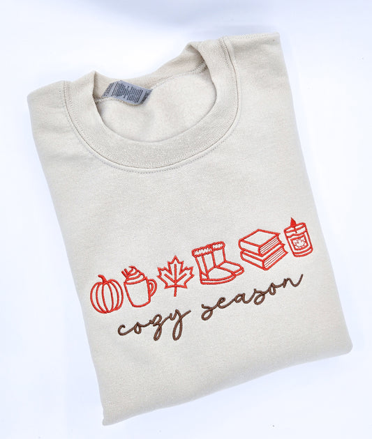 Cozy Season Embroidered Sweatshirt