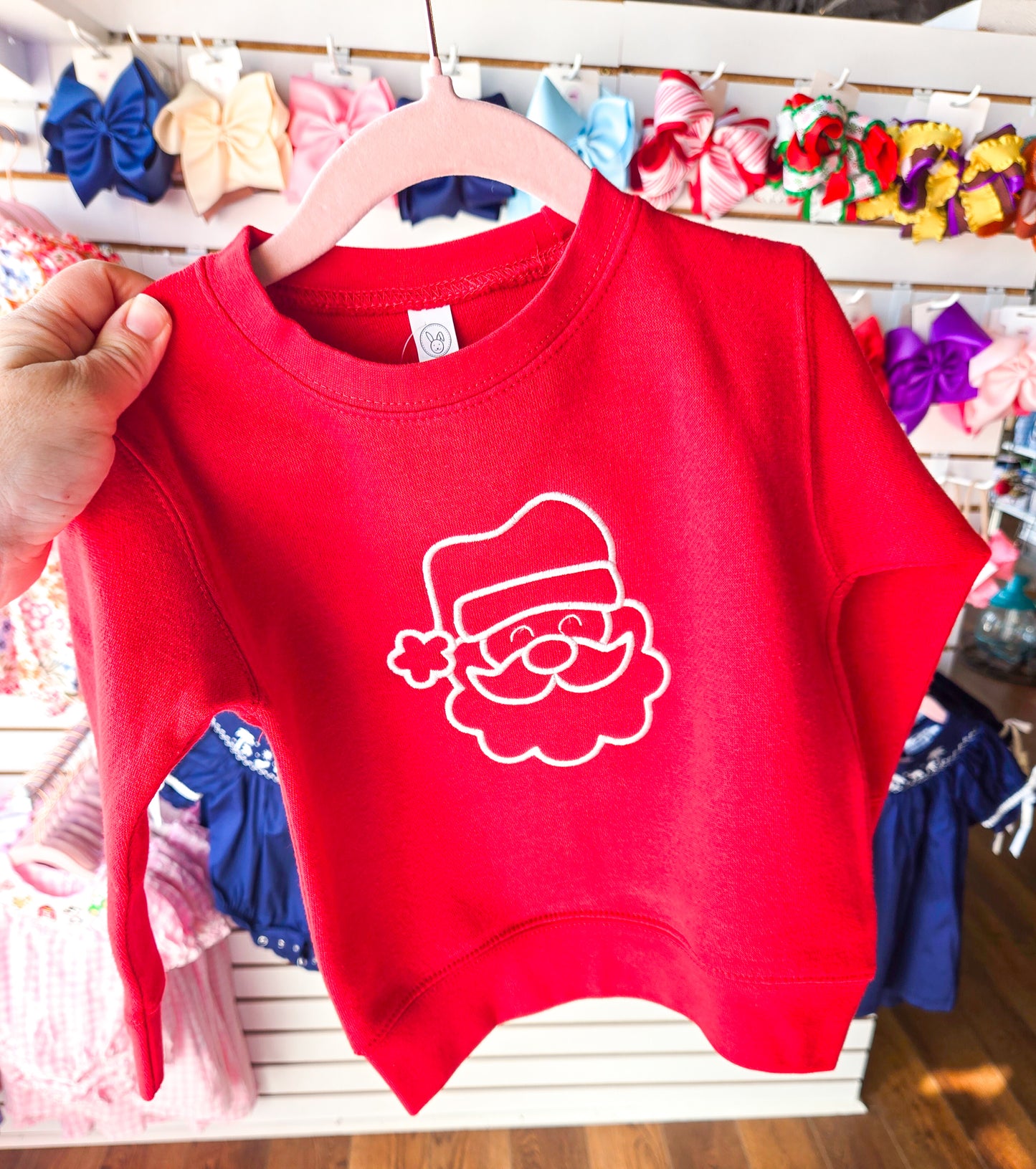 Kids Red Santa Sweatshirt