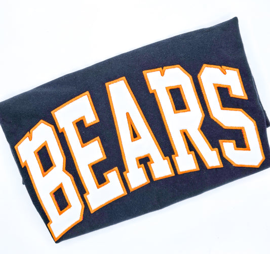 Bears Two Tone Applique Tee - MUDBUGSBTQ