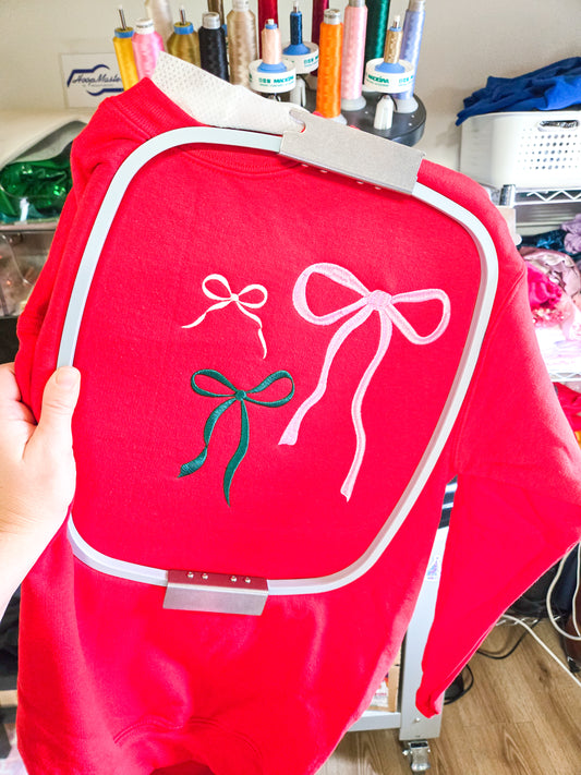 Christmas Bows Sweatshirt