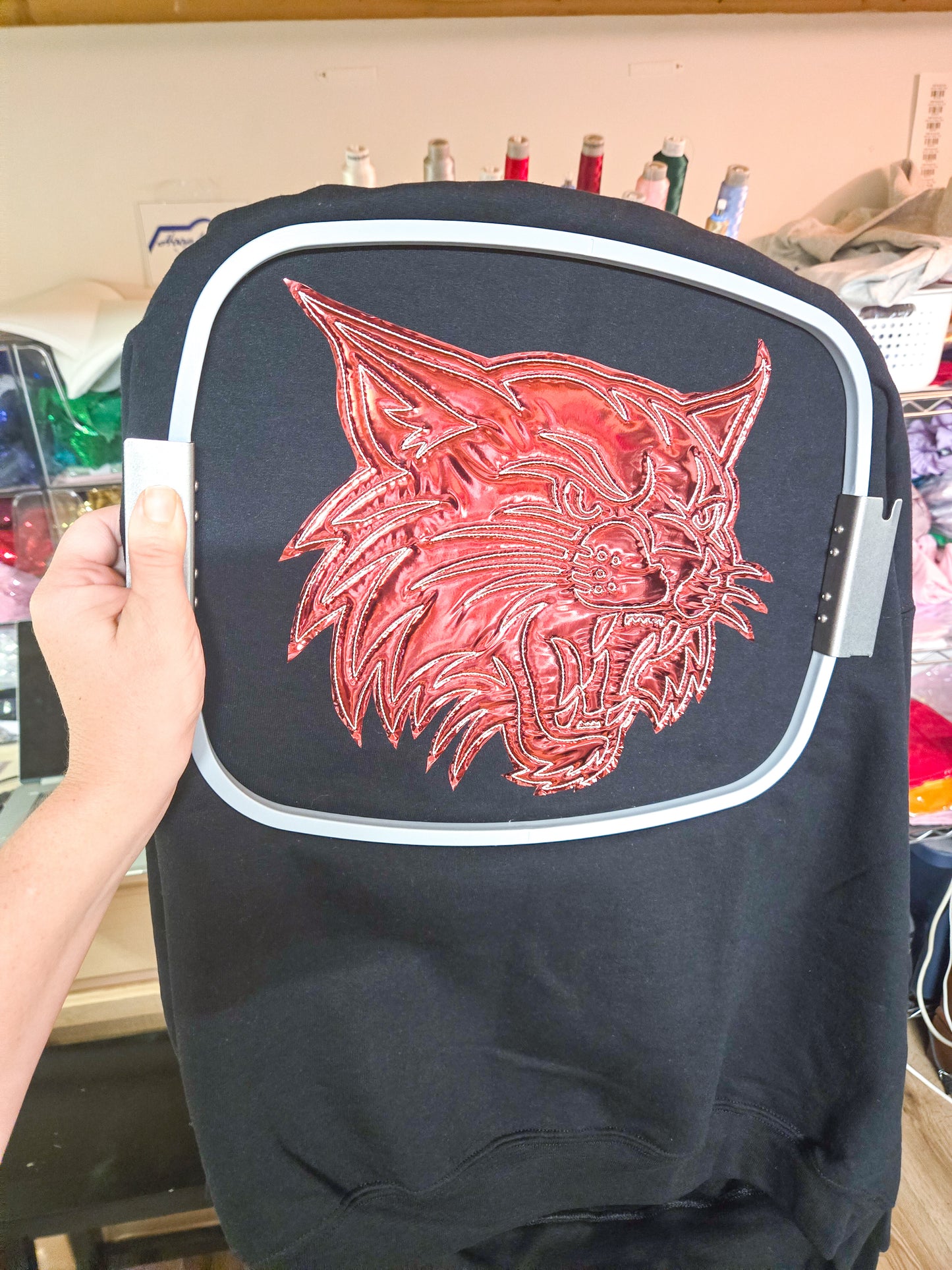 Wildcat Mascot Applique Sweatshirt