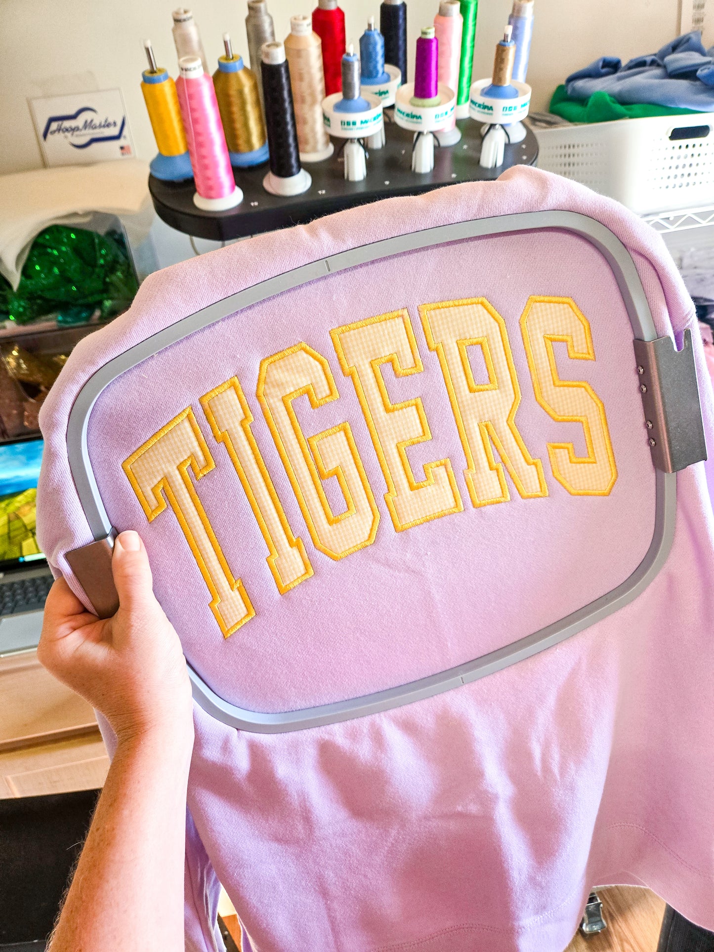 Tigers Gingham Sweatshirt