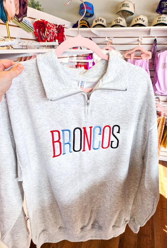 Custom Quarter Zip Mascot Sweatshirt