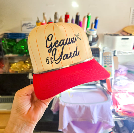 Geaux Yard Pinstrip Snapback - MUDBUGSBTQ