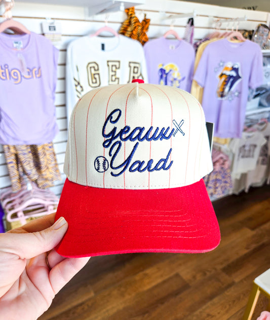 Geaux Yard Pinstrip Snapback - MUDBUGSBTQ