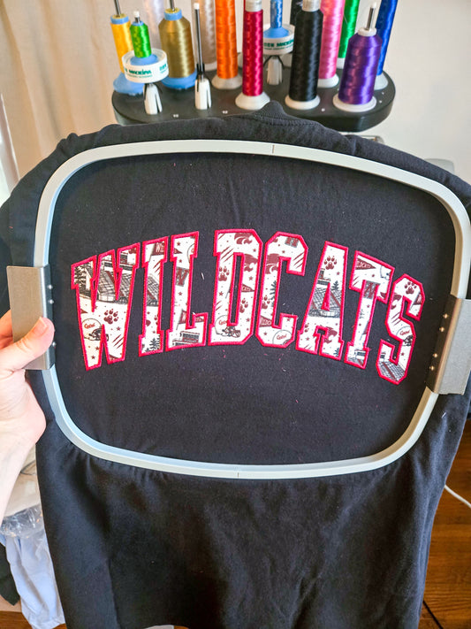 Central Wildcat Southern Spirit Applique Tee