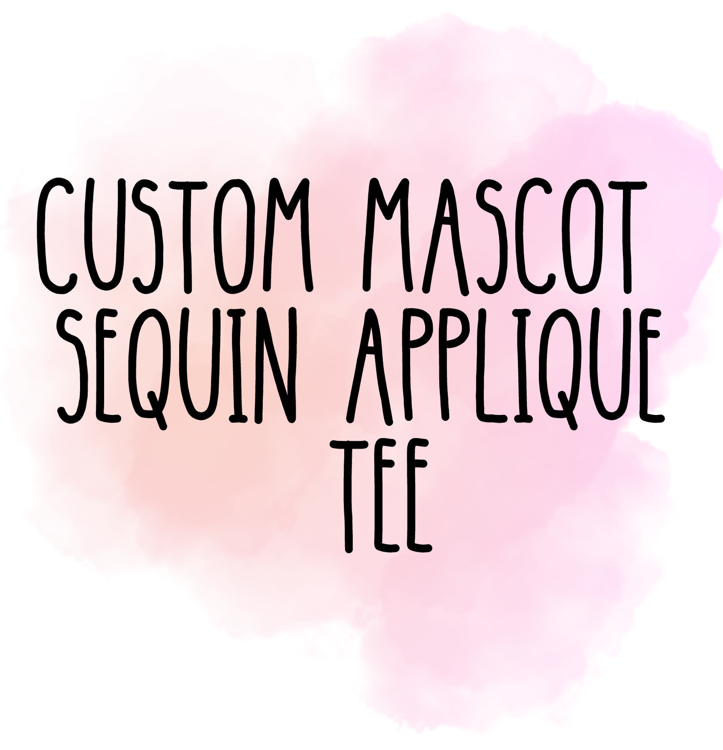 Custom Sequin Mascot Applique Tee