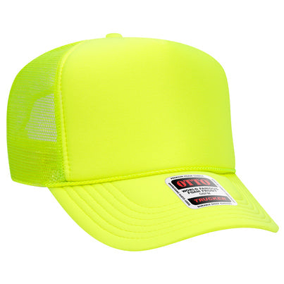 Neon Yellow (high profile) Trucker Hat - MUDBUGSBTQ