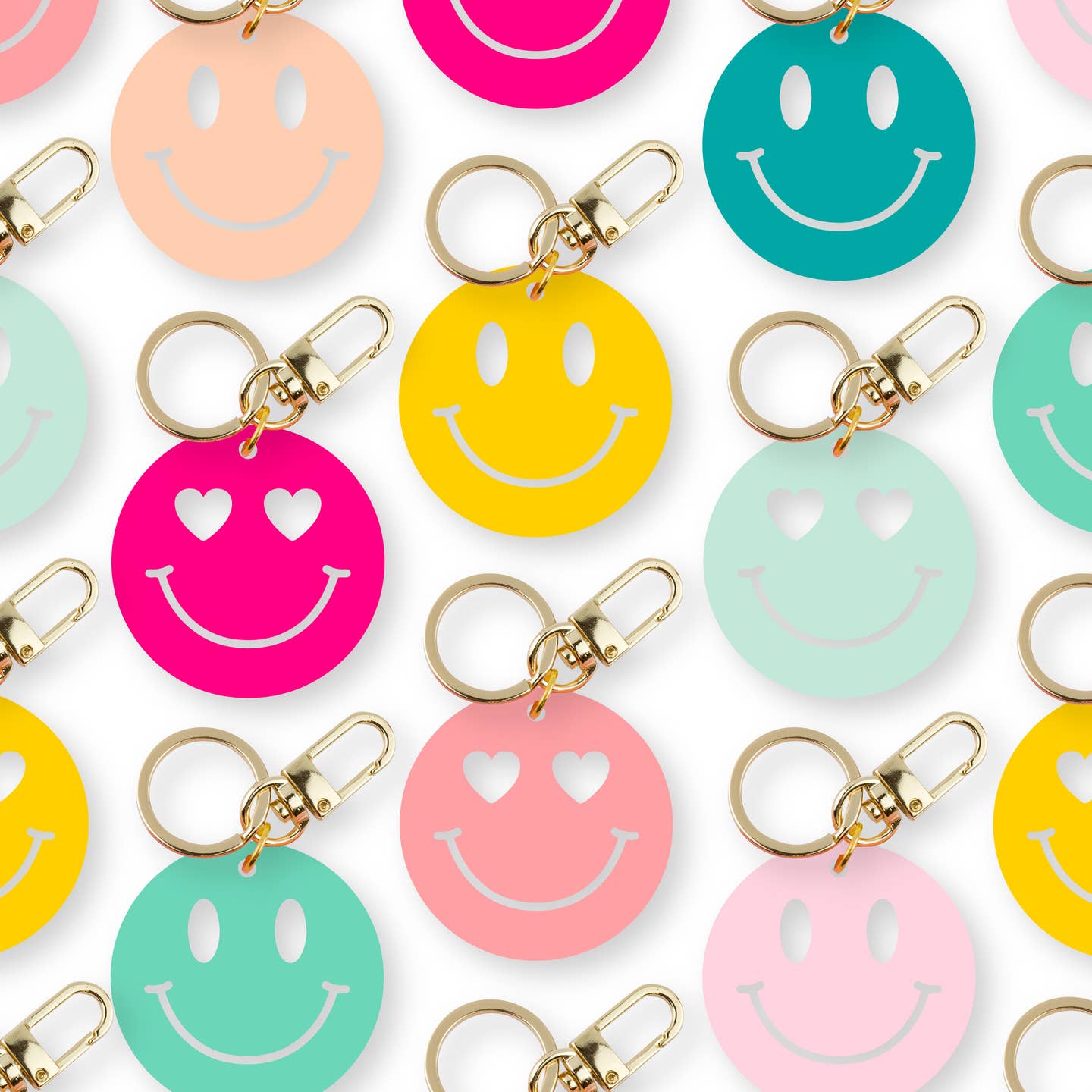 Smiley Keychain - MUDBUGSBTQ