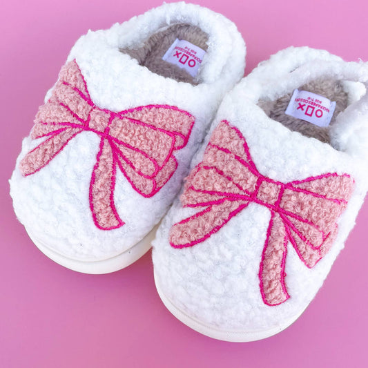 (PRE ORDER) Toddler Bow Slippers