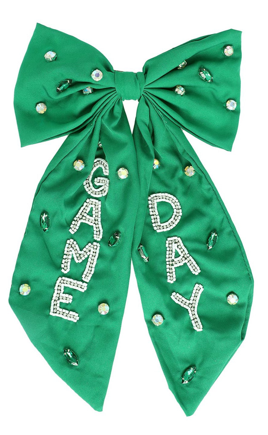 Girls Game Day Bow Hair Clip