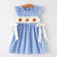 Blue Pumpkin Smocked Dress - MUDBUGSBTQ