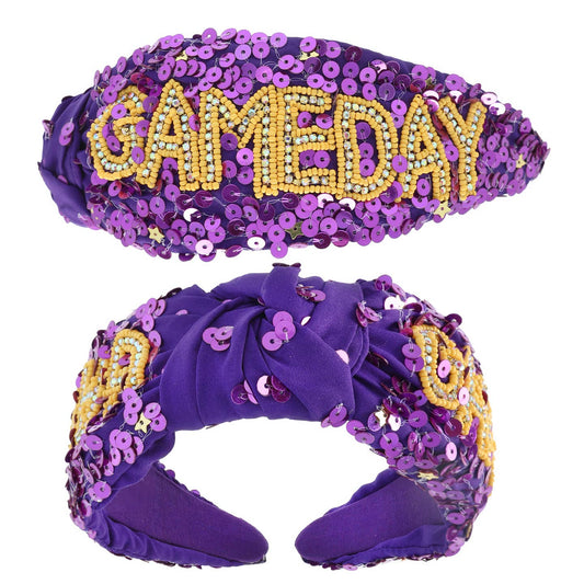 Girls Game Day Knot Headband