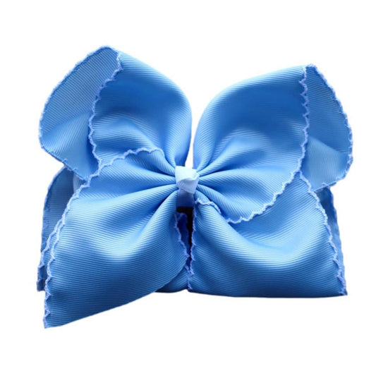 Moon Stitch Hair Bow - MUDBUGSBTQ