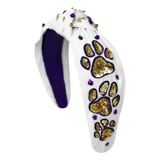 Paw Game Day Knot Headband - MUDBUGSBTQ