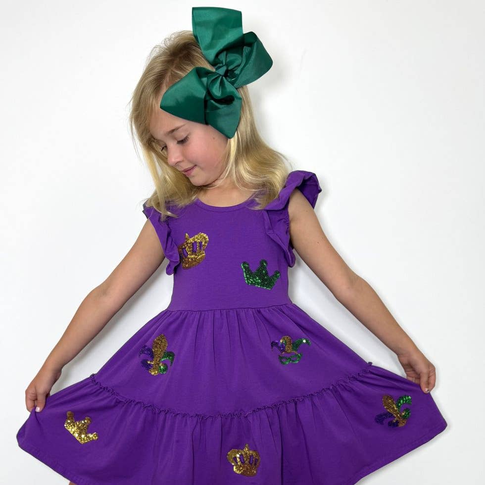 Mardi Gras Sequin Dress - MUDBUGSBTQ