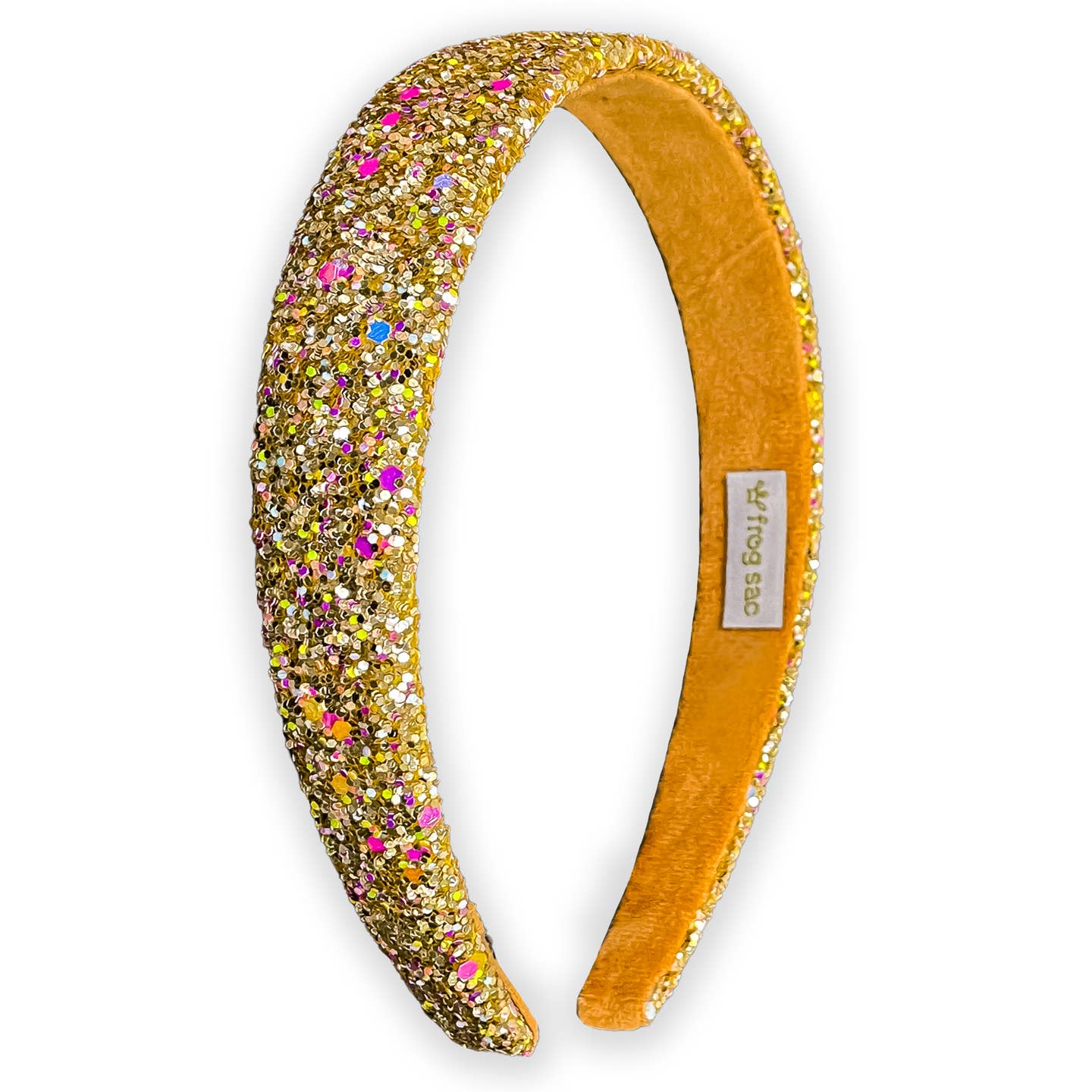 Girls Gold Chunky Glitter Headband - MUDBUGSBTQ