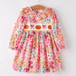Floral Fall Smocked Dress - MUDBUGSBTQ